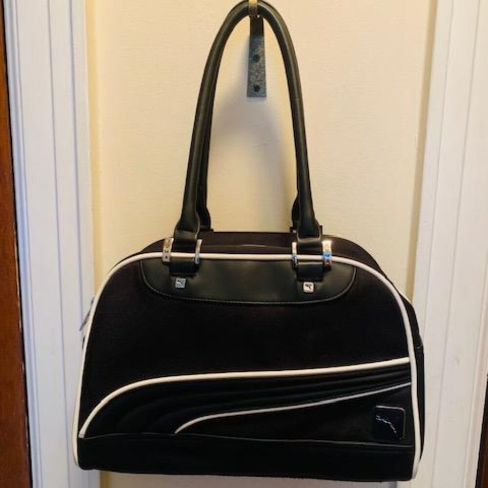 Puma Black and White Shoulder Bag